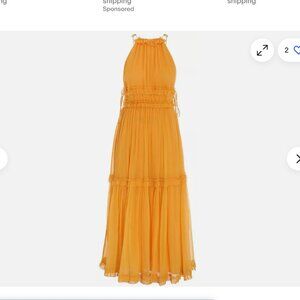 ZIMMERMANN Mae ruffled tiered silk-crepon midi dress